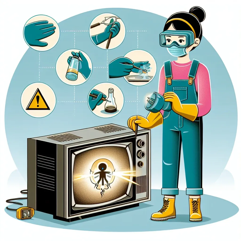 What precautions should be taken when handling a CRT?